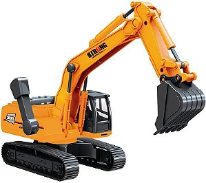 Brinquedo Retroescavadeira Infantil com Fricção Luz e Som Zippy 10484