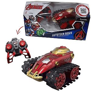 Carrinho De Controle Remoto Autotech Iron Man Candide 9213