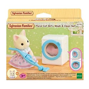 Sylvanian Families Lavagem E Limpeza Gato Primavera 5775