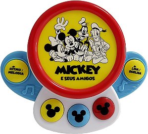 Bateria Mãozinha Disney Baby Efeitos Sonoros Yes Toys 20334