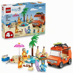 Lego Bluey Viagem De Carro Em Família E Praia De Bluey 11202
