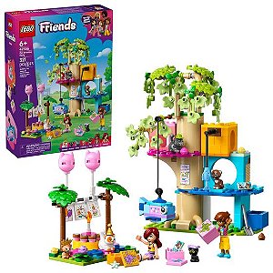 Lego Friends Festa de aniversário de gato e casa na árvore 42666