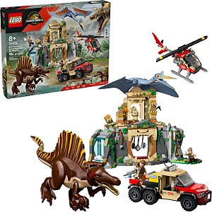 Lego Jurassic World Missão Aérea de Espinossauro e Quetzalcoatlo 76976