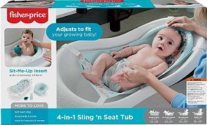 Fisher Price Banheira Deluxe 4 em 1 Mattel GPN17