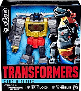 Transformers Studio Series Filme Dinobot Grimlock e Autobot Wheelie Hasbro G0485
