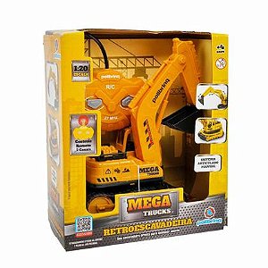 Carrinho Controle Remoto Retroescaveira Polibrinq CAR833