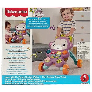 Apoiador Aprenda Comigo Macaco Fisher Price Interativo JGW90