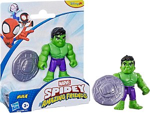 Marvel Spidey e Seus Incríveis Amigos Hulk com Escudo Hasbro G2672
