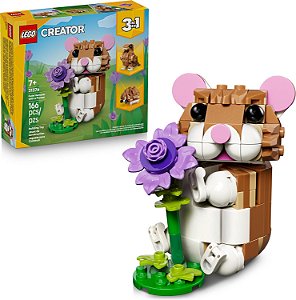 Lego Creator 3 em1 Hamster Adorável com uma Flor 31376