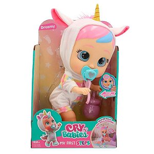Cry Babies Boneca Dreamy primeiros passos Multikids BR2583