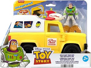 Imaginext Caminhão Pizza Planet com Buzz e Alien Mattel JLC36