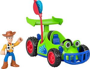 Imaginext Woody e carrinho Toy Story 5 Mattel JKW22