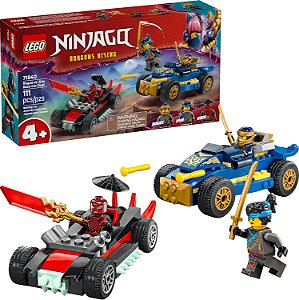 Lego Ninjago Duelo Carros de Corrida de Rogue vs. Drix 71840