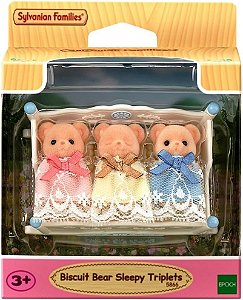 Sylvanian Families Trigêmeos urso biscoito dorminhocos Epoch 5866
