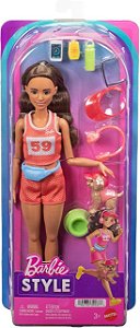 Barbie Corredora do Bem Estar com Pet - Mattel JNM28
