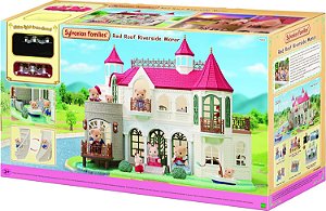 Sylvanian Families Casa de Campo a Beira Rio do Telhado Vermelho 5865