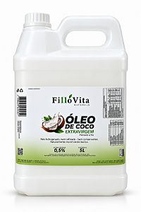 Óleo De Coco Extra Virgem (puro) 5 Litros - Prensado A Frio