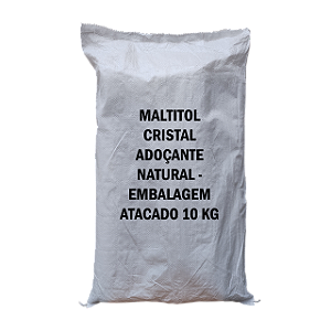 Maltitol Cristal Adoçante Natural - Embalagem Atacado 10 Kg