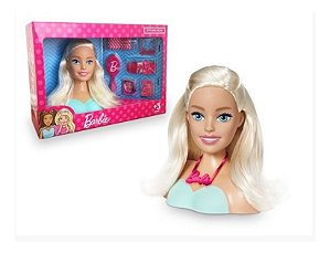 Boneca Barbie Busto Styling Hair C/ Acessórios Pupee 1255