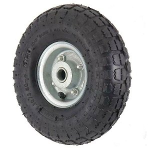 Roda Pneumática Carrinho De Carga Armazém 3.50x4 Rol. Esf. 3/4 Ajax A04326-C