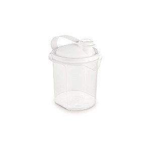 Farinheiro e Açucareiro  700 ML Transparente  C/ Bico 	004653 Plasútil