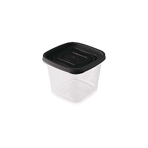 Pote de Alimentos Organizador Multiuso 1,2L Quadrado 	013881 Plasútil