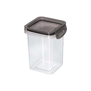 Pote de Alimentos Trava Mais Quadrado Cristal 830ML