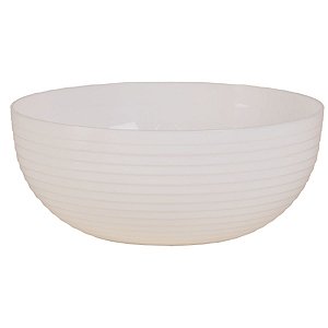 Travessa Redonda Com Friso LE CHEF 26x11Cm Branca