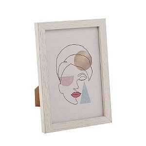 Porta Retrato ou Paisagem 10 x 15 CM Em MDF Palha 	4658 Lyor