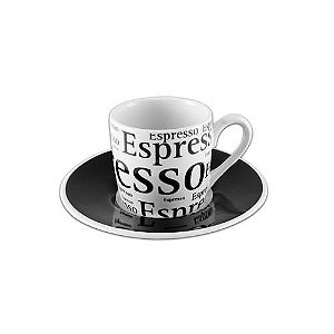 Jogo Conjunto 6 Xicaras Para Cafés Com Pires 90 ML