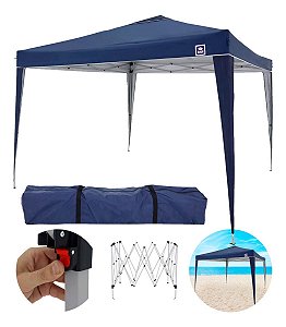 Gazebo Tenda Alumínio Dobrável 3x3M Poliester