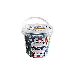 Balde Baldinho Com 100 Soldados de Brinquedo Toy Story