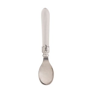 Colher de Sorvete Aço Inox Cabo Plástico Bambu Transparente
