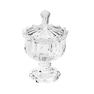 Potiche Decorativo Em Cristal de Chumbo Mali 9,5x14,5cm Lyor