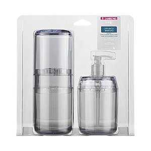Conjunto Dispenser Sabonete Liquido 350ML+ Porta Escova