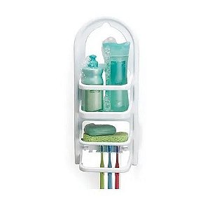 Porta Shampoo Prateleira Organizadora Multiuso Madri Branco