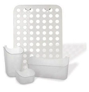 Organizador Multiuso  Criativo Branco 35,5 x 25,5 x 11,7 cm