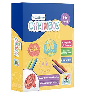 Jogo Infantil Brincando Com Carimbos e Giz de Cera