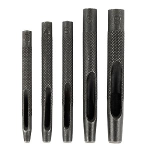 Jogo Conjunto Vazador De Couro Com 5  Peças 3 a 8 MM