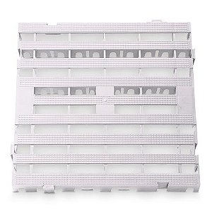 Estrado Piso Pallet Plástico Resistente 50x50 Paletes Branco