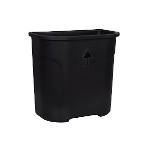 Lixeira Suspensa 8 Litros Preta 26,5x27,5x17Cm 8256 Mor
