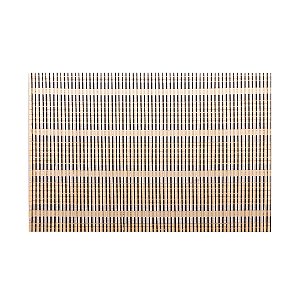 Lugar Americano de Bambu Esteira Cru e Preto 45x30 Cm Lyor
