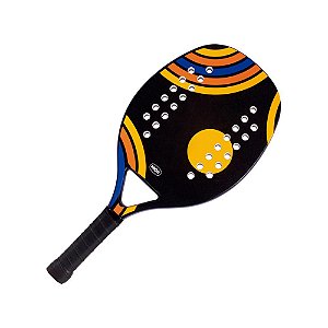 Raquete de Beach Tennis Em Fibra de Vidro Preta 50Cm Mor