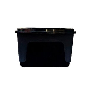 Caixa Organizadora Multiuso Decorativa Grande 50 L Preta