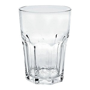 Copo Facetado Água Suco 400ml 12 Cm 100% Vidro