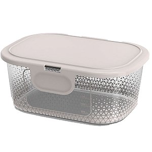 Pote Para Alimentos Com Tampa Fixa 1000 Ml Transp. BPa Free