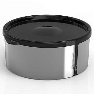 Pote para Alimentos Bpa Free 700 ml Metallic Redondo C/Tampa