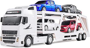 Carreta Caminhão Cegonha Cegonheira Com Carrinhos Gigante