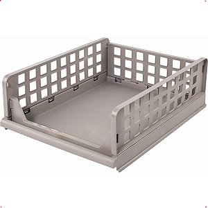 Organizador De Plástico Baixo Multiuso Dobrável Empilhável