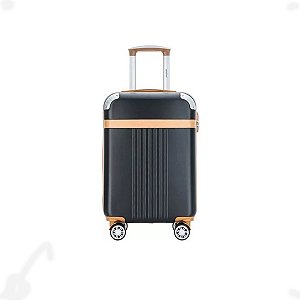Mala de Viagem Preto Média 23kg Athena Rígida 360° Santino
